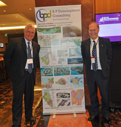 BPDC staff Gordon Rogers and Mark Windsor at the 7th Annual City Development - Envisioning Cities of the Future Conference